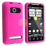 Silicone Skin Case for HTC EVO 4G, Hot Pink