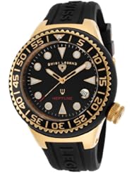 Swiss Legend Unisex 11044D-YG-01-NB Neptune Analog Display Swiss Quartz Black Watch