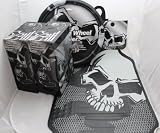 51NxTJYPeXL. SL160  Skull 5 Pcs Car Truck Interior Set ; Steering Wheel Cover / 2 Mat / 2 Seat Cover