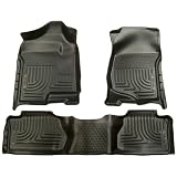 Husky Liners Custom Fit Front and Second Seat Floor Liner Set for Ford F-250 (Black)