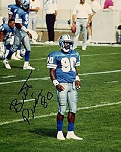 Brett Perriman #80 Autographed Detroit Lions Football 8x10 Photo - Autographed NFL Photos