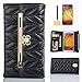 GoodPro [Noble Handbag Design] Leather Wallet Case Flip Cover with Card Holder Bundle with Screen Protector and Stylus for Samsung Galaxy Note 3 - Black