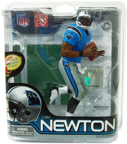 McFarlane Toys NFL Sports Picks Series 28 Action Figure Cam Newton (Carolina Panthers) Blue Jersey Bronze Collector Level Chase