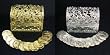 Wedding Ceremonial Arras, or 13-gold plated Coins, with Chest Shaped Box: Imported and Hand-Made
