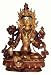 Tibetan Green Tara Handmade Buddha Statue, 8.5 Inches