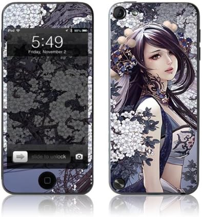 TaylorHe Vinyl Skins for iPod Touch 5 Ultra-slim Protection Perfect Fit Made in Britain Colourful Decal With Patterns Beautiful Girl
