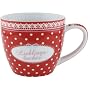 Becher Fr�ulein Lotte Lieblingsbecher L Punkte rot von Gift Company