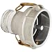 Dixon 4030-DAVR-AL Aluminum Cam and Groove Hose Fitting, Vapor Recovery Coupler with Probe, 4" Socket x 3" Adapter