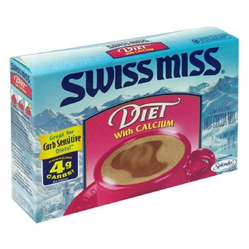 Swiss Miss Hot Cocoa Mix, Diet with Calcium, 8-Pack Boxes (Pack of 6)
