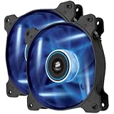 Corsair Air Series AF120 LED Quiet Edition High Airflow Fan Twin Pack - Blue (CO-9050016-BLED)