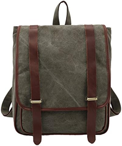 VENNOBIA Stylish Canvas Unisex Backpack Schoolbag Knapsack with Durable Straps