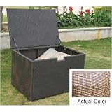 Alfresco Home 44-0408 Loggia All-Weather Wicker Small Storage Box - Summer Grass