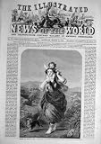 1860 LABOUR-LOVE DICKSEE LADY CHILD DOG FINE ART PRINT