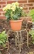 Panacea Products Whimsical Chair Plant Stand, Antique Willow Finish