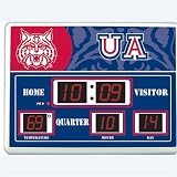 Arizona Wildcats NCAA Scoreboard Clock & Thermometer (14x19)