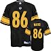 Hines Ward Jersey: Reebok Black Alternate Replica #86 Pittsburgh Steelers Jersey - X-Large