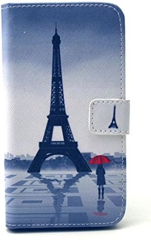 Galaxy S6 Case, Eiffel tower Fashion Magnetic Snap Wallet Card Flip Synthetic Leather TPU with Stand Cover Case for Samsung Galaxy S6 (Eiffel tower)