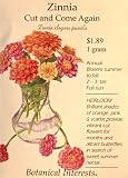 Zinnia Seeds Cut and Come Again 55 Seeds