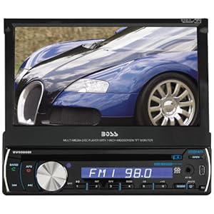 Boss Audio BV9982I DVD Player with Single-DIN 7-Inch Touchscreen TFT Monitor and AM/FM Receiver