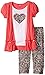 Pinky Pink Little Girls' Short Sleeve Cozy Heart Sweater Set