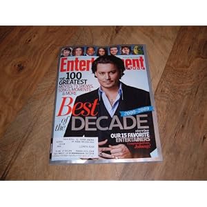 Entertainment Weekly, December 11, 2009-Johnny Depp-Best of the Decade 2000-2009 Issue.