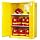 Justrite Sure-Grip EX 899000 Safety Cabinet for Flammable Liquids, 2 Door Manual Close, 90 gallon, 65"Height, 34"Width, 34"Depth, Steel, Yellow
