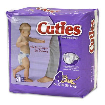 Cuties Baby Diapers - Size 4 - 31ct