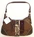 AUTHENTIC COACH HAMPTONS SIGNATURE STRIPE SMALL HOBO 10287 (Petite, Brown)