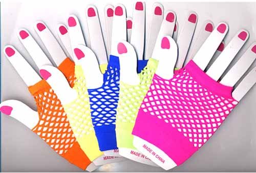 Fishnet Gloves 1 Dozen Deal ASSORTED COLORS SUPER PRICING