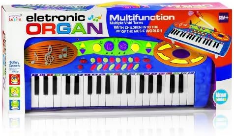 Multi Functional Electronic Keyboard with Microphone for Kids - Blue