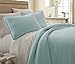 Southshore Fine Living, Inc. Oversized King Quilt Bedding Set, Soft Microfiber, Stain and Pet Hair Resistant Bedding, California/King Size Quilt Coverlet Bedspread Set with 2 Shams, Sky Blue