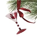 South Carolina Gamecocks Hand-Painted Mini Martini Glass Christmas Ornament