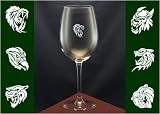 Predators 1 - Etched, Themed, 20 Oz., Tall Wine Glasses