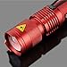 Enjoydeal Red Portable Mini CREE Q5 LED 1200 Lumen Zoomable Flashlight Torch AA/14500