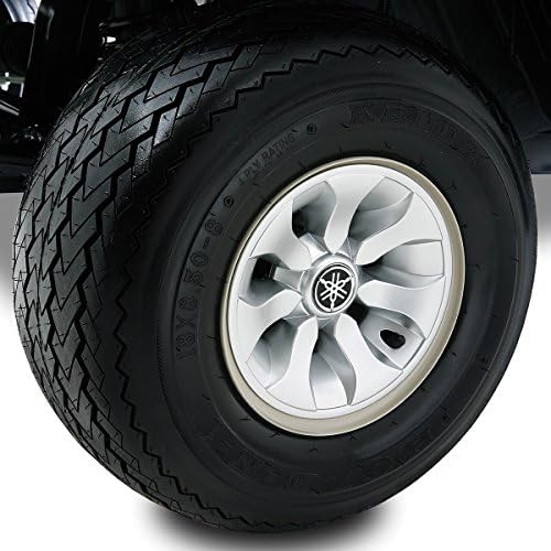 Yamaha Drive OEM Golf Car 8" Wheel Cover, Set of 4, SILVER METALLIC
