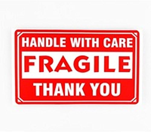 3"x5" Fragile Handle With Care Stickers - 500 per roll