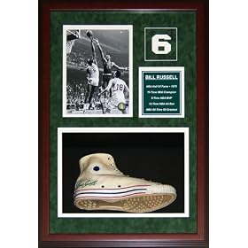 Buy Bill Russell Custom Framed Autographed Hand Signed Converse Shoe