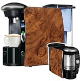 Produkt-Bild: YOUNiiK Styling Skin Designfolie f&uuml;r Bosch Tassimo TAS 40 / 42 / 65 / 85 (Lieferumfang = Designfolie beidseitig) - Holz Burls