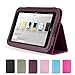 GMYLE(R) Purple PU Leather Slim Folio Magnetic Flip Stand Case Cover with Sleep/Wake Function for Barnes & Noble Nook HD 7