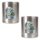 New England Patriots NFL 2pc Stainless Steel Can Holder Set- Helmet Logo
