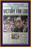 Louisiana State Tigers - Victory for LSU - NCAA Champs 2003 - Wood Mounted Newspaper Print