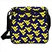WV-4   Features: -Constructed of 100pct natural fiber cotton. -Waterproof coating on the underside. 
-Multiple interior and exterior pockets. -Spacious zippered interior compartment. -Two mesh side 
pockets are ideal for bottles or sippy cups. -Removable changing pad and dirty dudz pouch. 
-Adjustable webbed shoulder strap. -Reinforced base with feet. -Great gift idea for all ages. 
-Weight: 1.65 lbs. -Dimensions: 13