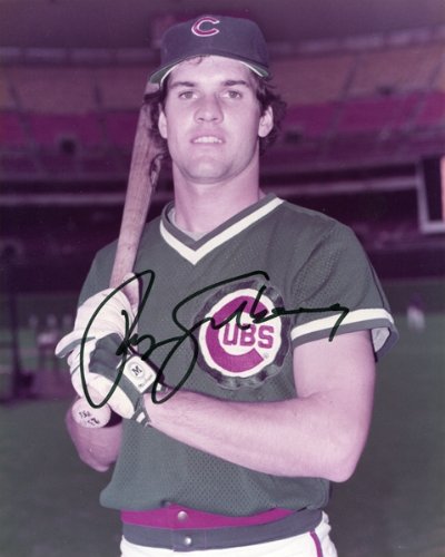 Ryne Sandberg Autographed/Hand Signed Chicago Cubs Baseball 8x10 Photo