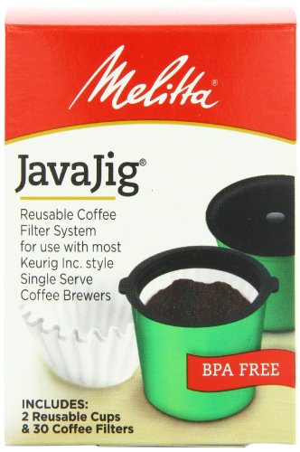 Melitta Javajig Reusable Coffee Filter System for Single Serve, 1.90 Ounce