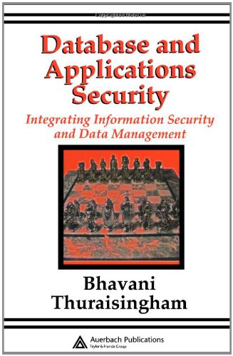 Database and Applications Security 0849322243 pdf