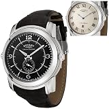 ROTARY Watches:Men's Revelation Reversible Face Black Leather