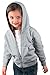 RABBIT SKINS Toddler Full-Zip Fleece Hooded Sweatshirt, Heather, 4T, Medium