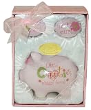 Little Cutie's First Bank, Tooth & Curl Holders Gift Set
