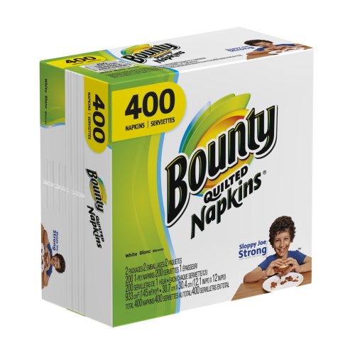 Bounty Paper Napkins White 400 Count Buy! salliebaz