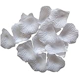 Outop 1000pcs White Silk Rose Petals Artificial Flower Wedding Party Vase Decor Bridal Shower Favor Centerpieces Confetti